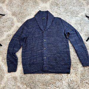 Nordstrom Men's Large Cardigan Navy Blue